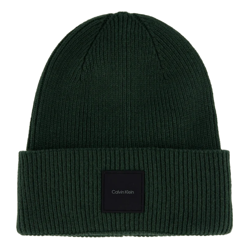 Cotton/wool Fine Rib Beanie M14 Midnight Forest