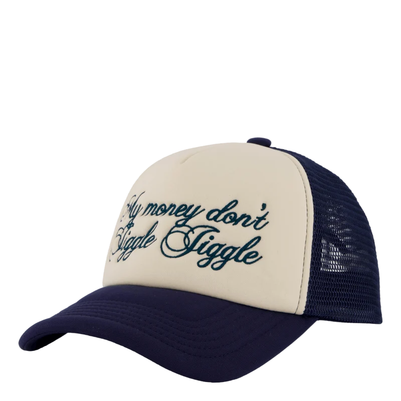 Jiggle Jiggle Trucker Cap Navy