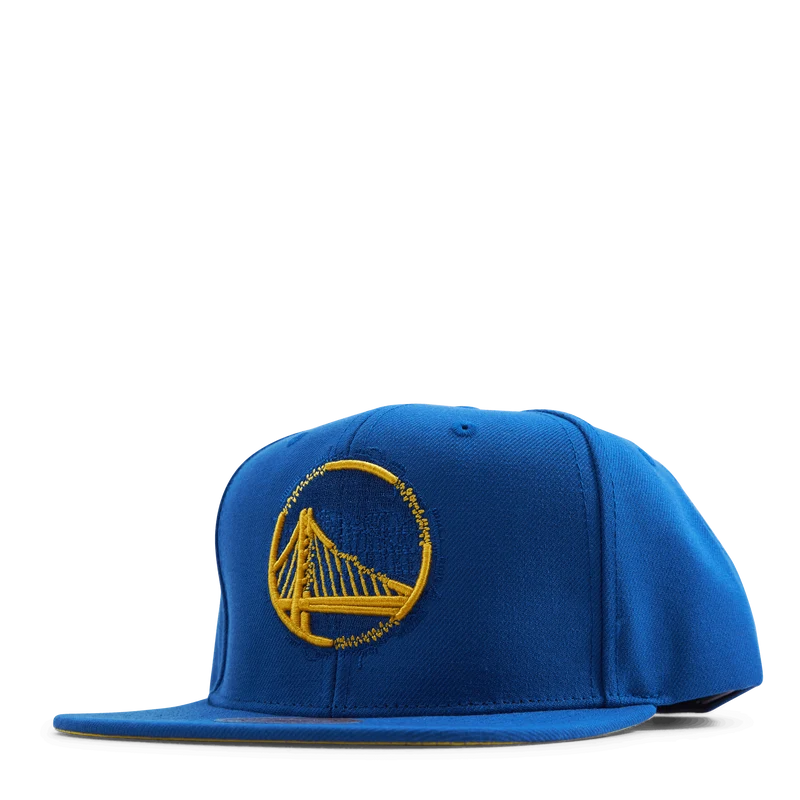Warriors Embroidery Glitch Snapback