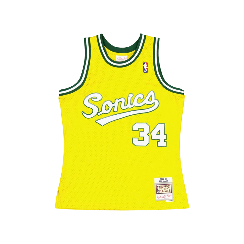 Supersonics Swingman Jersey Al Yellow