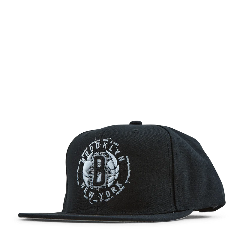 Nets Embroidery Glitch Snapback