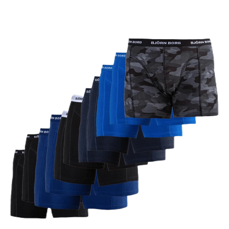 Sammy Solid Shorts 12-Pack Black