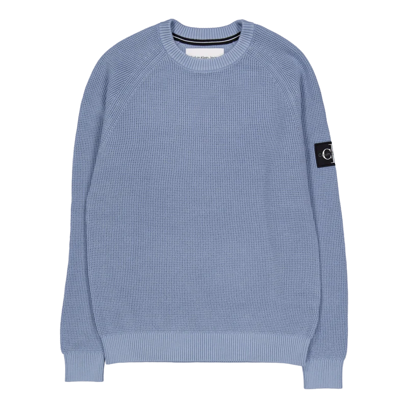 Badge Easy Sweater Cff-faded Denim