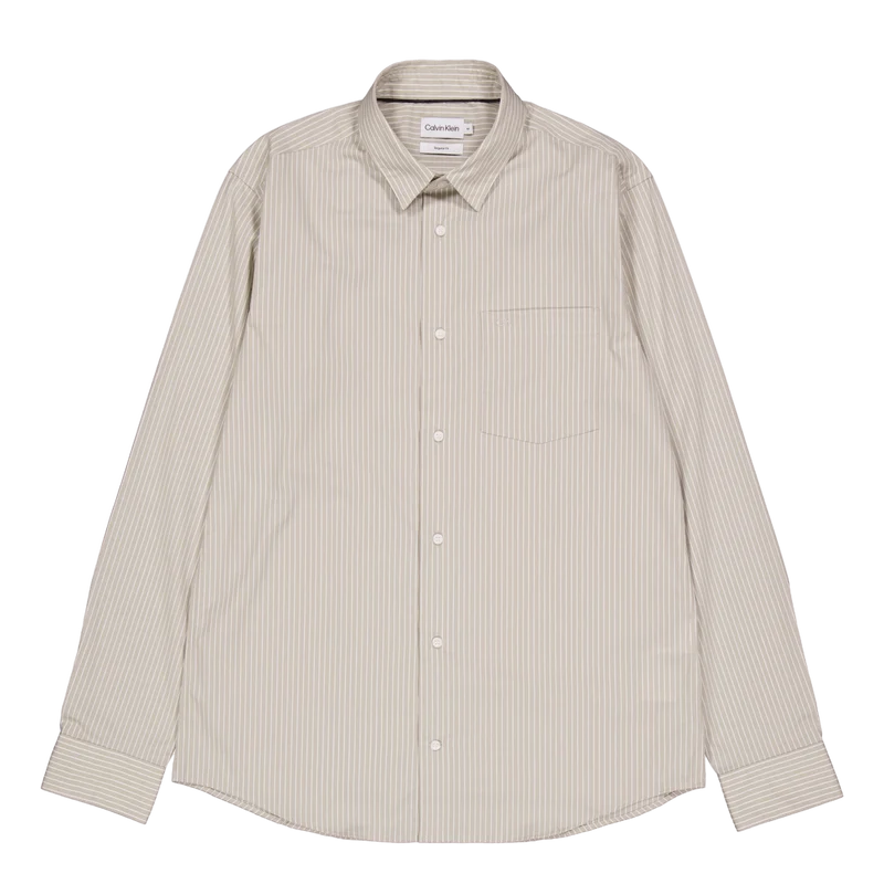Poplin Stretch Stripe Shirt Pc7-london Fog