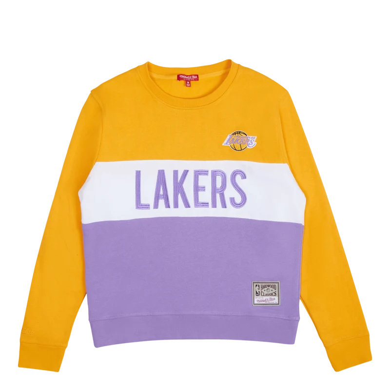 Women's Lakers Color Block Crew 2.0