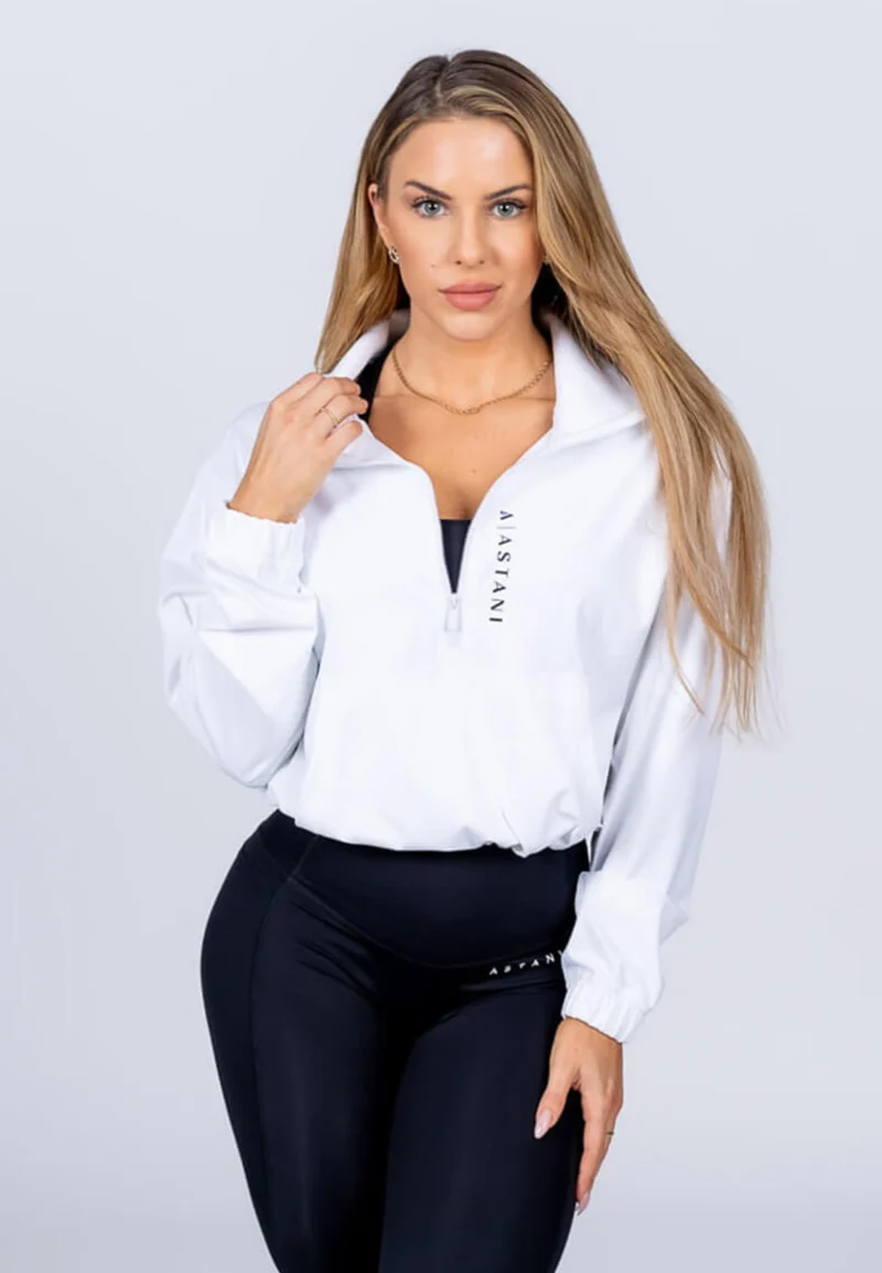 A Vibe Long Sleeve Crops - White