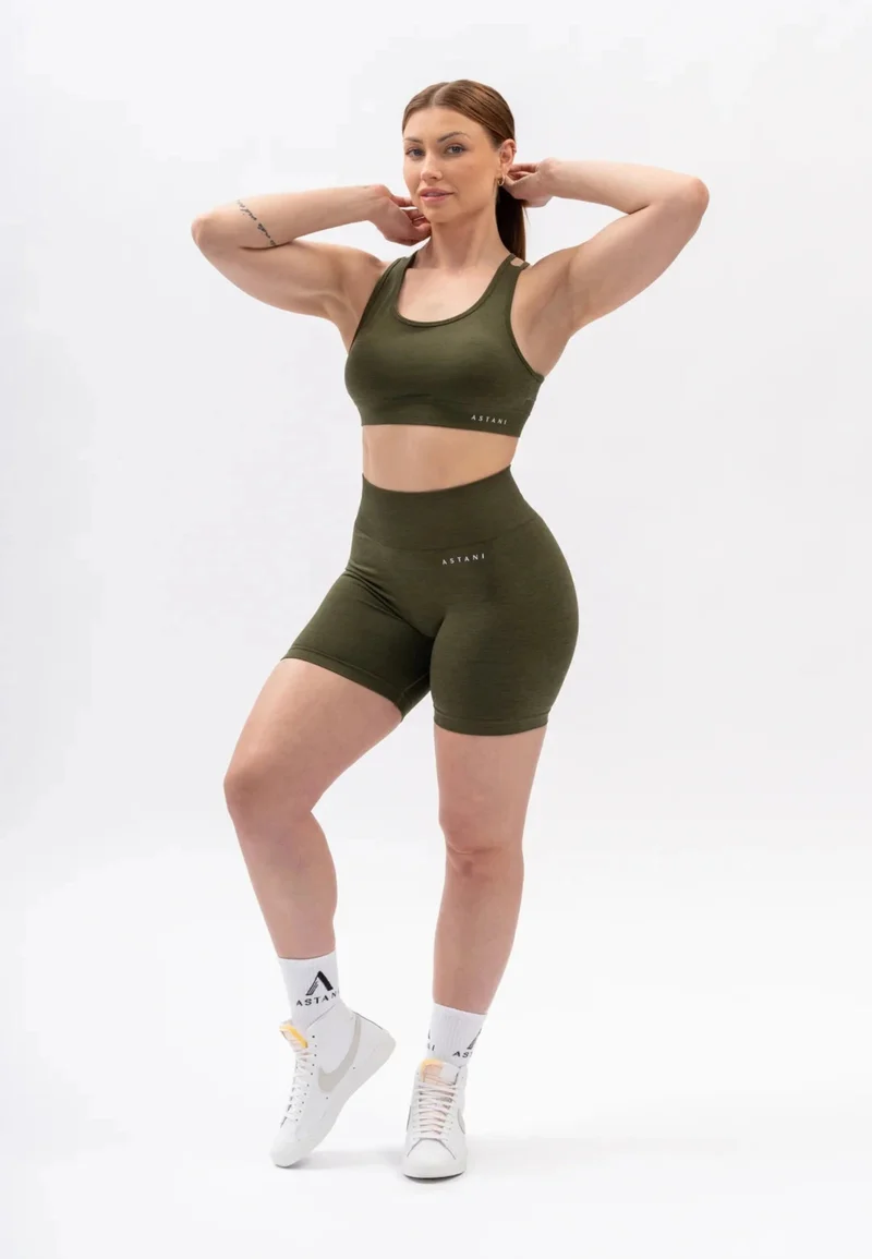 A BLISS Scrunch Shorts - Green