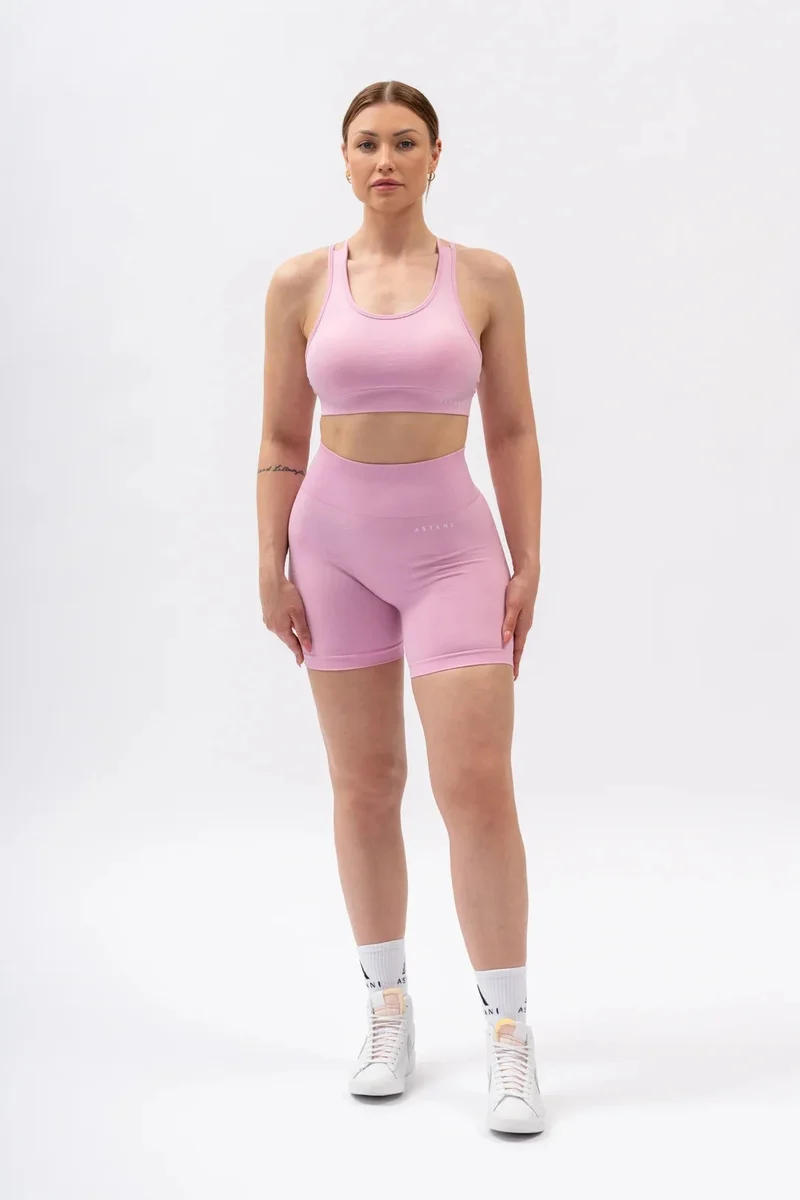 A BLISS Scrunch Shorts - Rosa