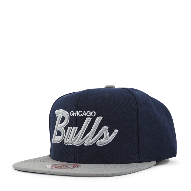 Bulls Navy Spirit Script Snapback