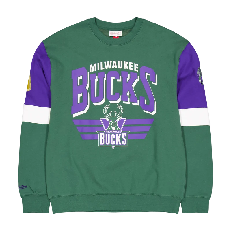 Bucks All Over Crew 3.0 Burgundy/green