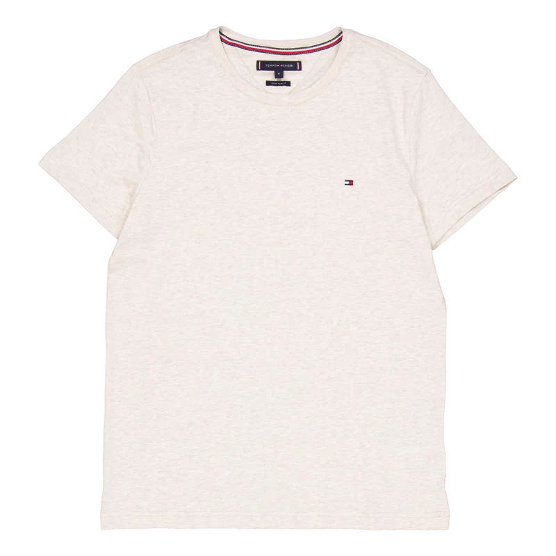 Stretch Slim Fit Tee Hcx-heathered Oatmilk