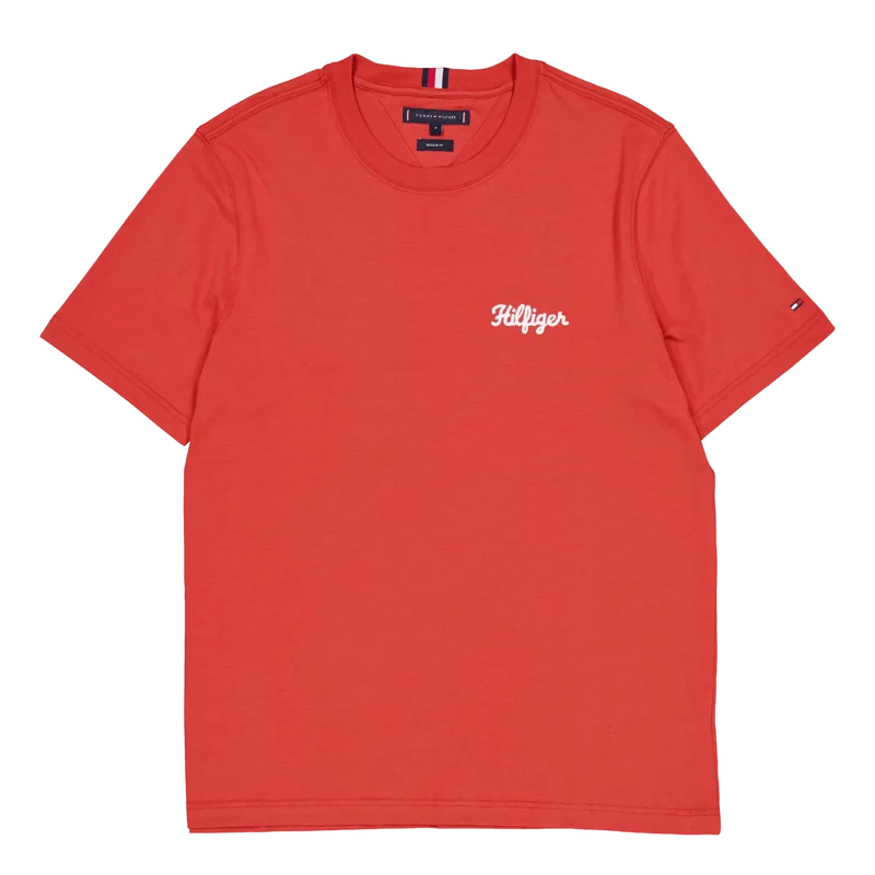 Hilfiger Chainstitch Tee Xm0-terra Red