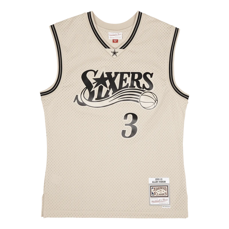 76ers Khaki Swingman Jersey