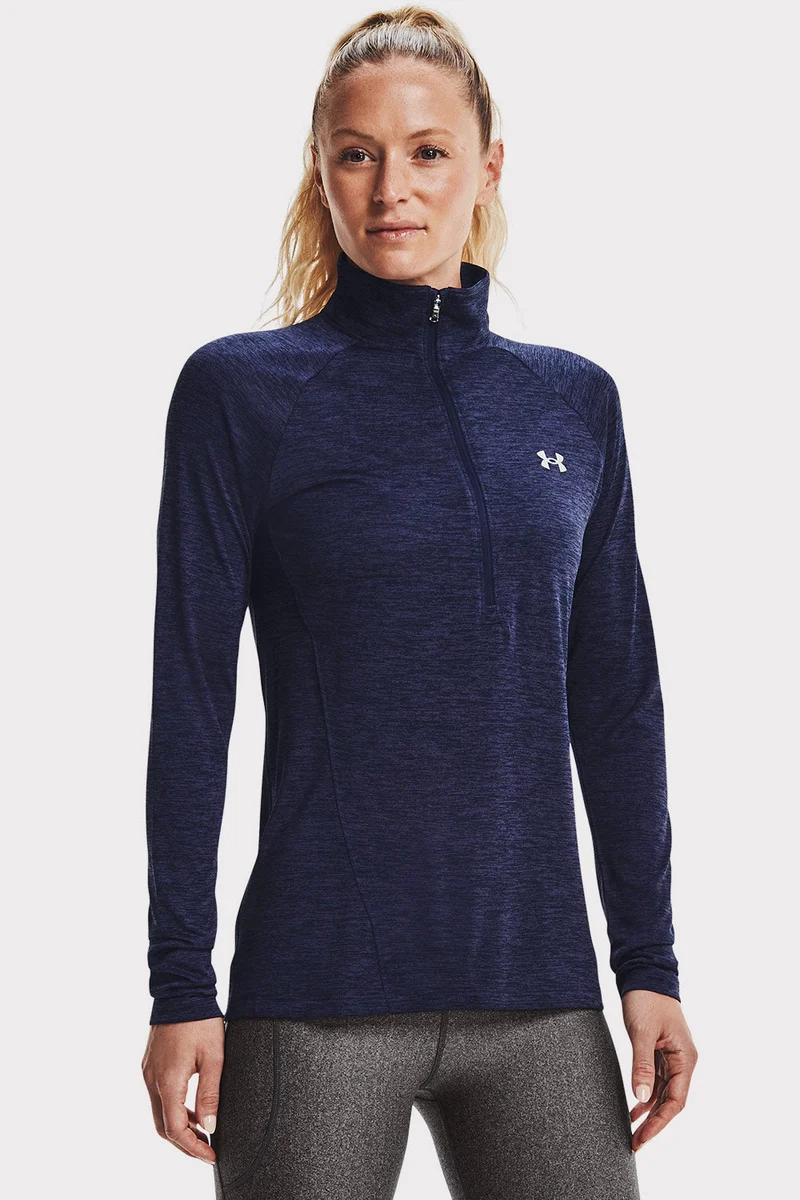 UA Tech 1/2 Zip Twist - Midnight Navy