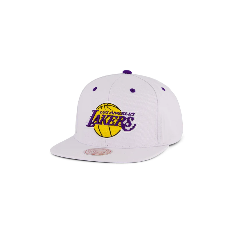 Lakers White Team Color Snapback