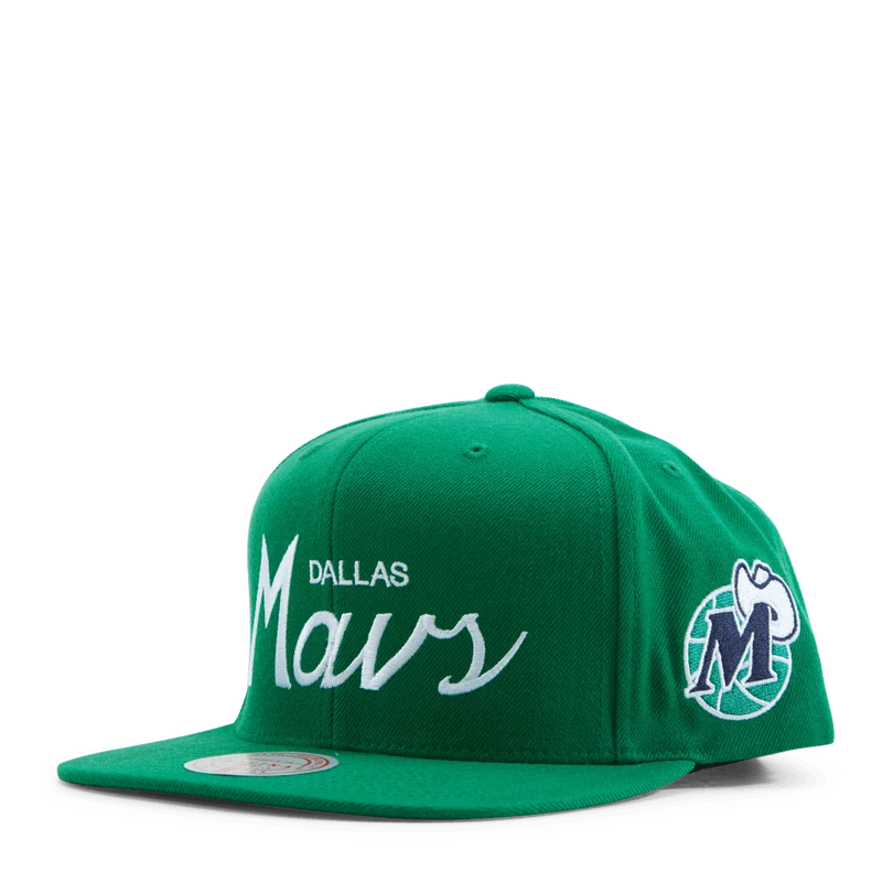 Mavs Vintage Draft Script Snapback