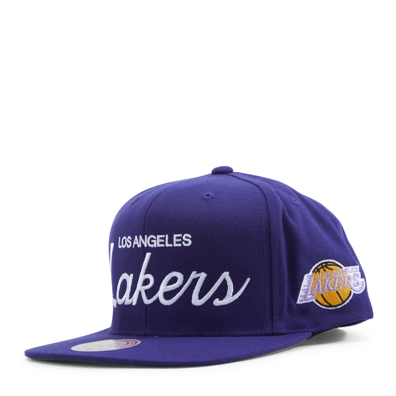 Lakers Vintage Draft Script Snapback
