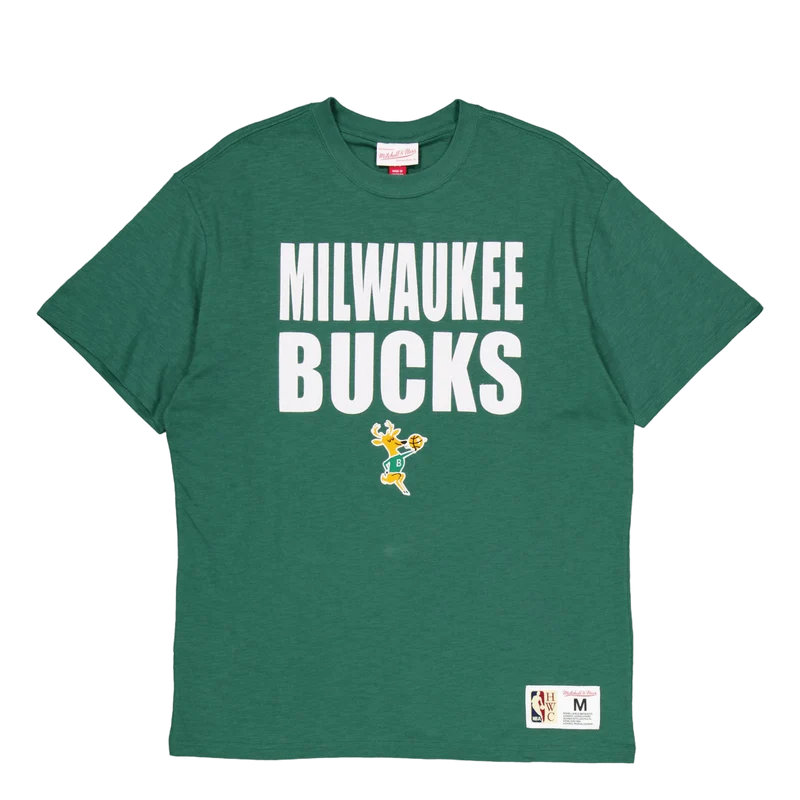 Bucks Legendary Slub S/s Tee Burgundy/green