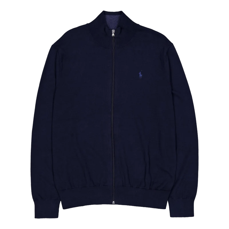 Polo Ralph Lauren Cotton Full Zip Sweater Hunter