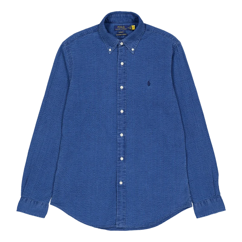 Polo Ralph Lauren Custom Fit Seersucker Shirt Dark Indigo