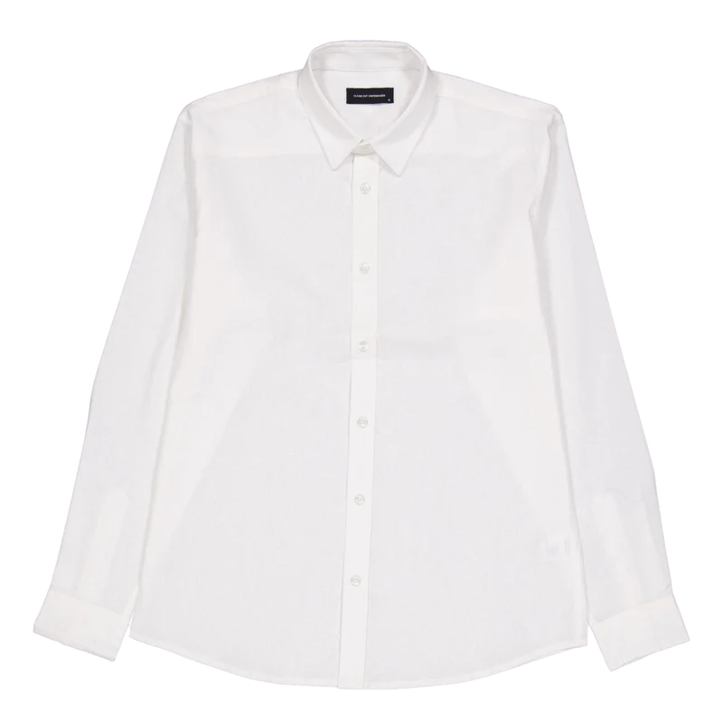 Cotton / Linen Shirt L/s White 02
