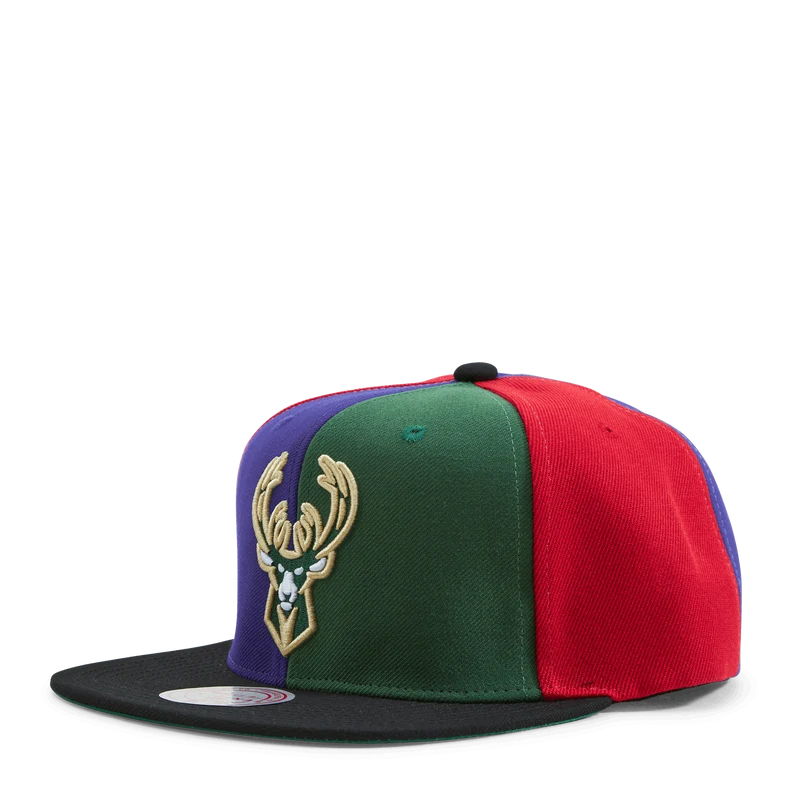 Bucks Team Era Pinwheel Snapback