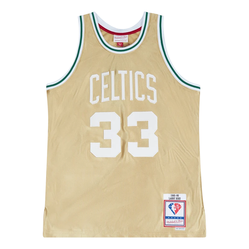 Celtics Nba 75th Gold Swingman Bird