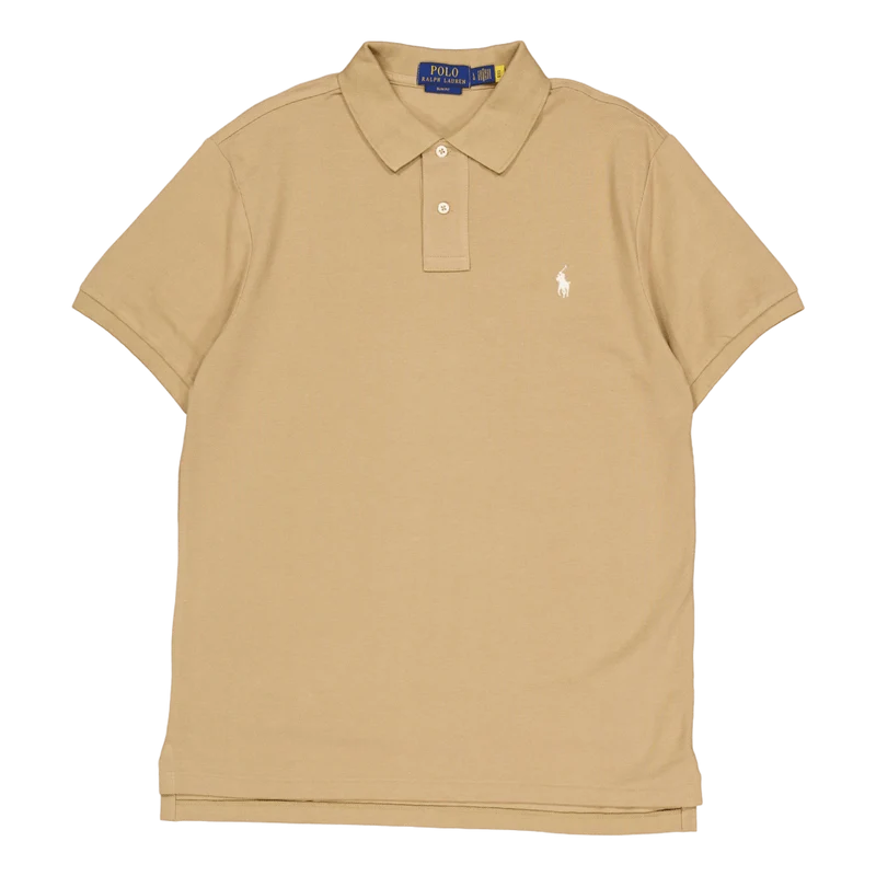 Polo Ralph Lauren Slim Fit Mesh Polo Shirt Cafe c8176
