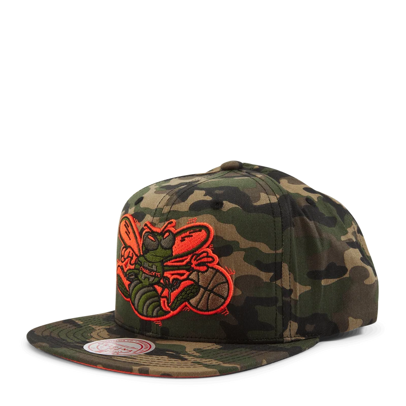 Hornets Neon Camo Pop Snapback HWC