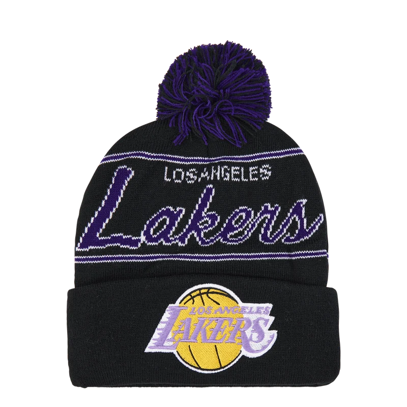Lakers Script Pom Beanie HWC