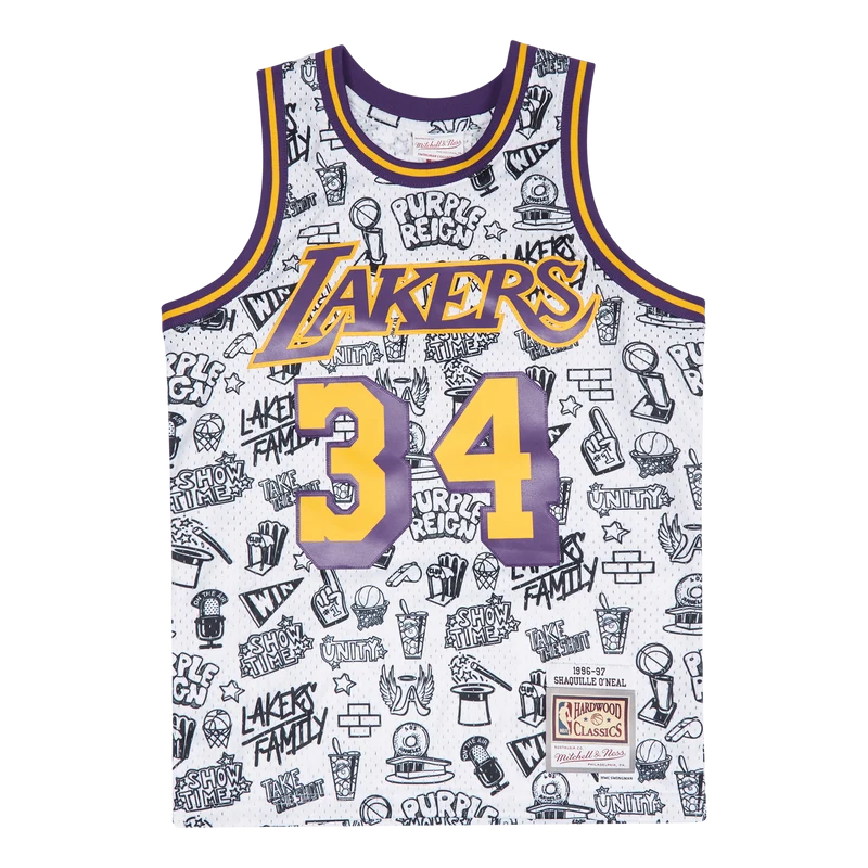 Lakers Doodle Swingman Jersey - O'Neal