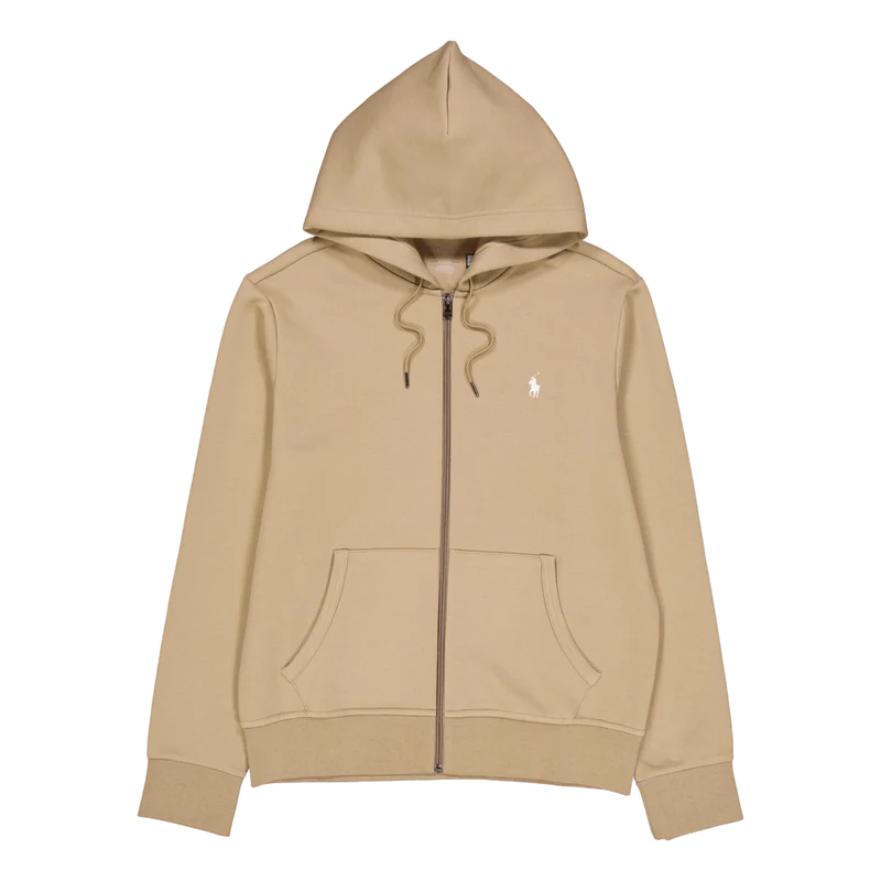 Polo Ralph Lauren Double Knit Full Zip Hoodie Desert Khaki