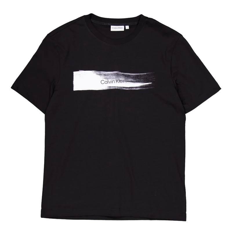 Brush Logo T-shirt Beh-ck Black