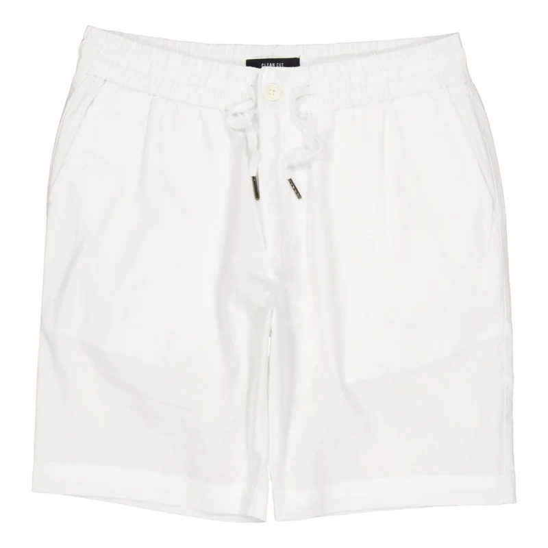 Barcelona Cotton / Linen Short White 02