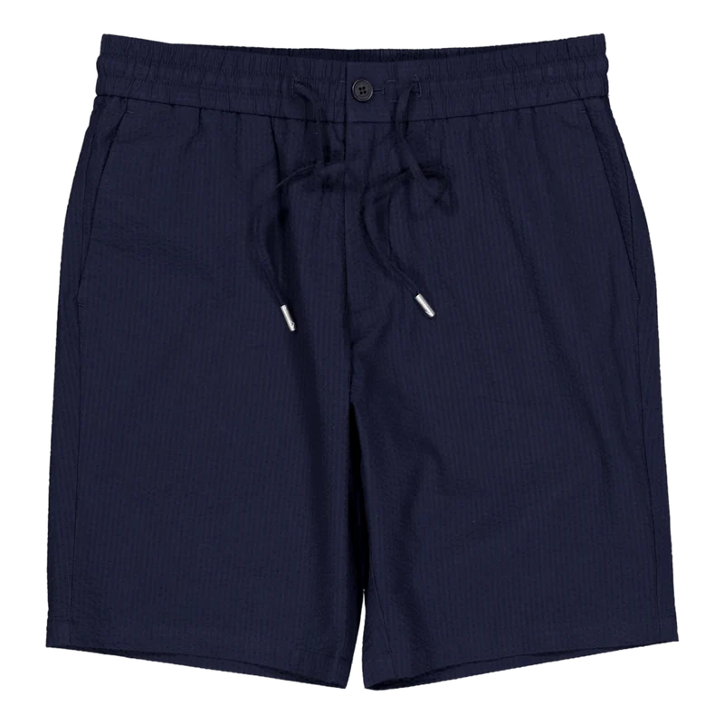 Barcelona Julius Seersucker Sh Navy