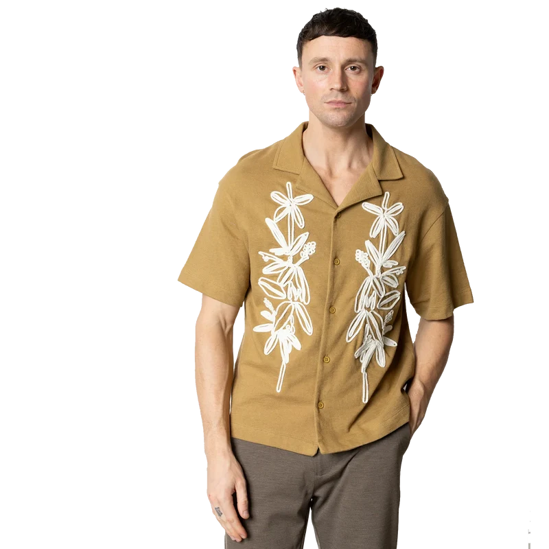 Bowling Charlie Structured Shirt Dark Khaki