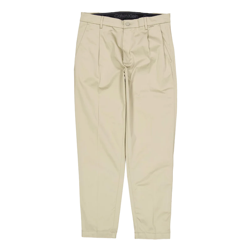 Sateen Stretch Cropped Tapered Fresh Clay