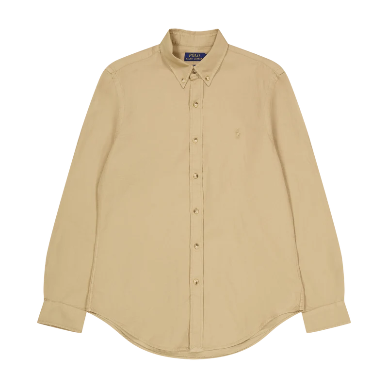 Polo Ralph Lauren Cotton Texture Shirt Surrey Tan