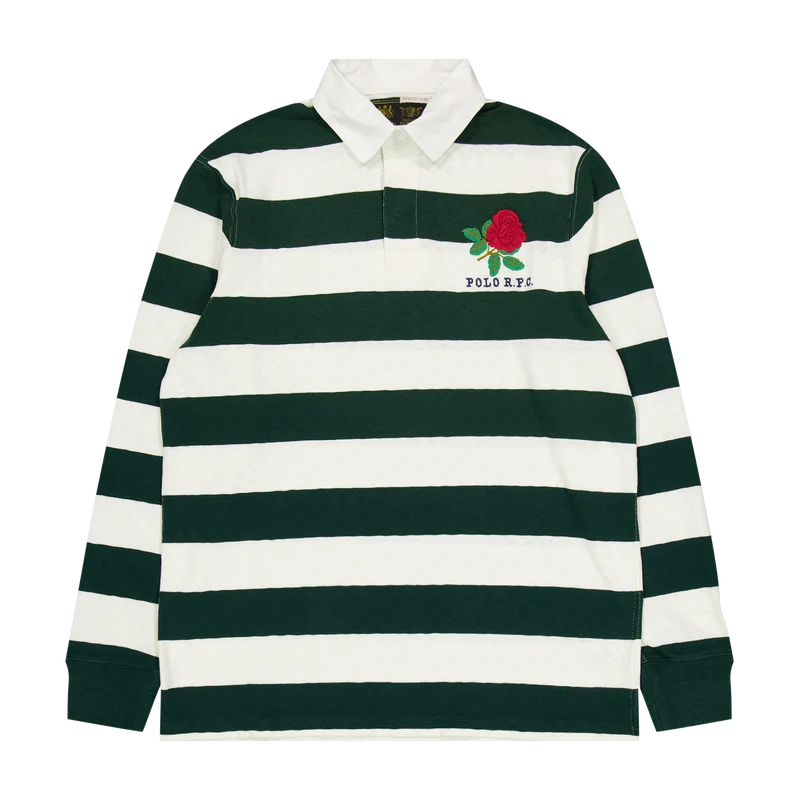 Polo Ralph Lauren Summer Antique Rugby Shirt 001 Moss Agate Multi