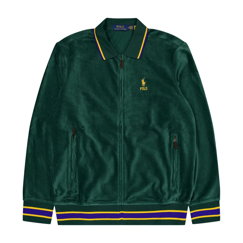 Polo Ralph Lauren Corduroy Full Zip Track Jacket 001 Moss Agate