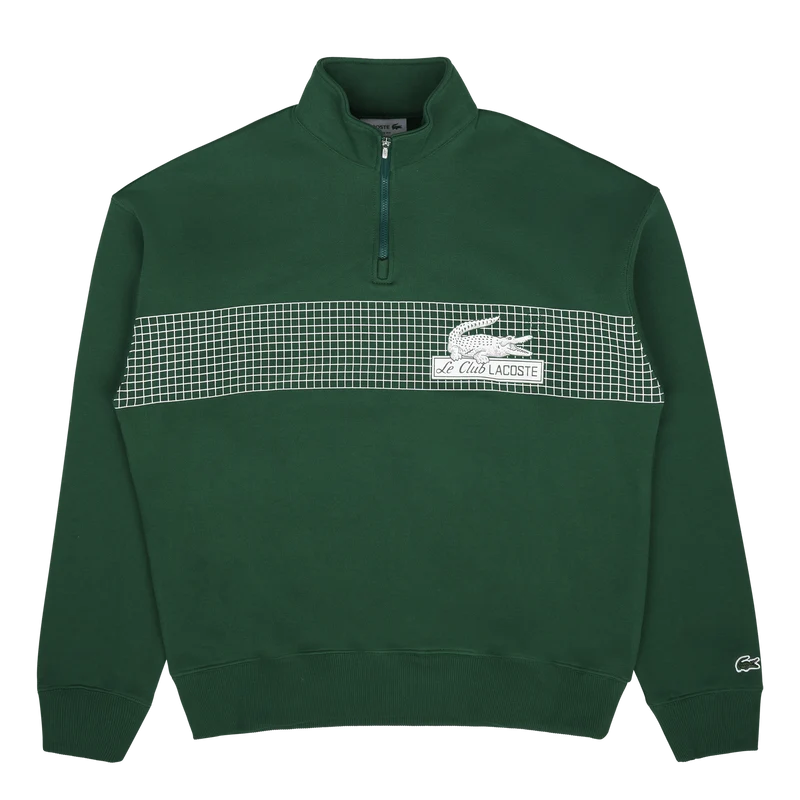 Loose Fit Net Print Sweatshirt