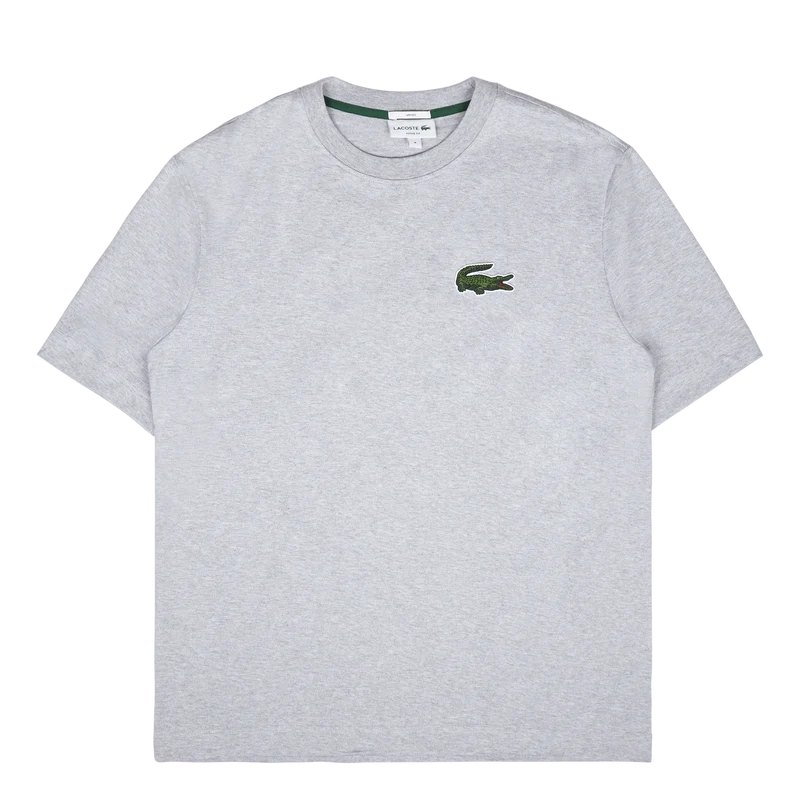 Organic Cotton Logo Tee Silver Chine