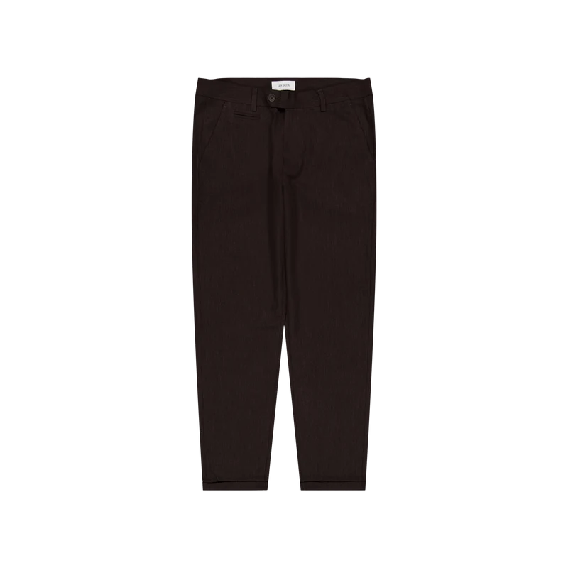 Les Deux Como Wool Mélange Suit Pants Coffee
