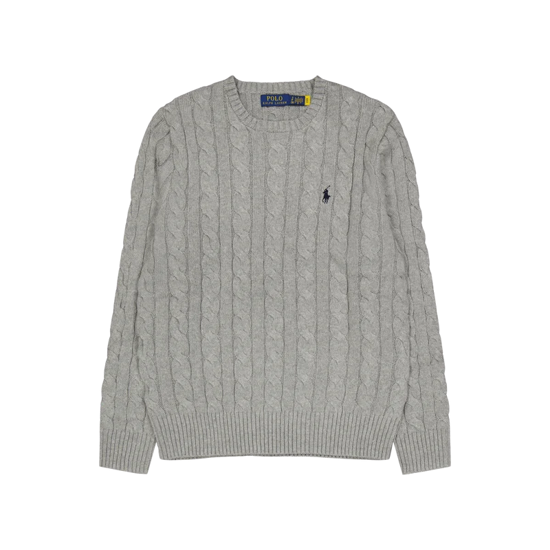 Polo Ralph Lauren Cable Knit Cotton Sweater Fawn