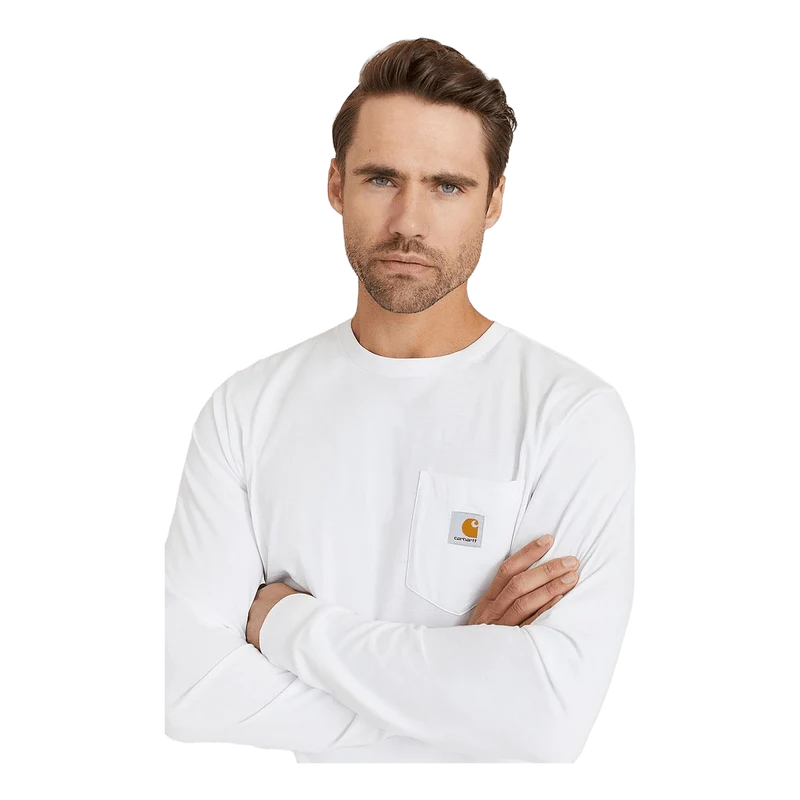 L/s Pocket T-shirt Cotton Sing