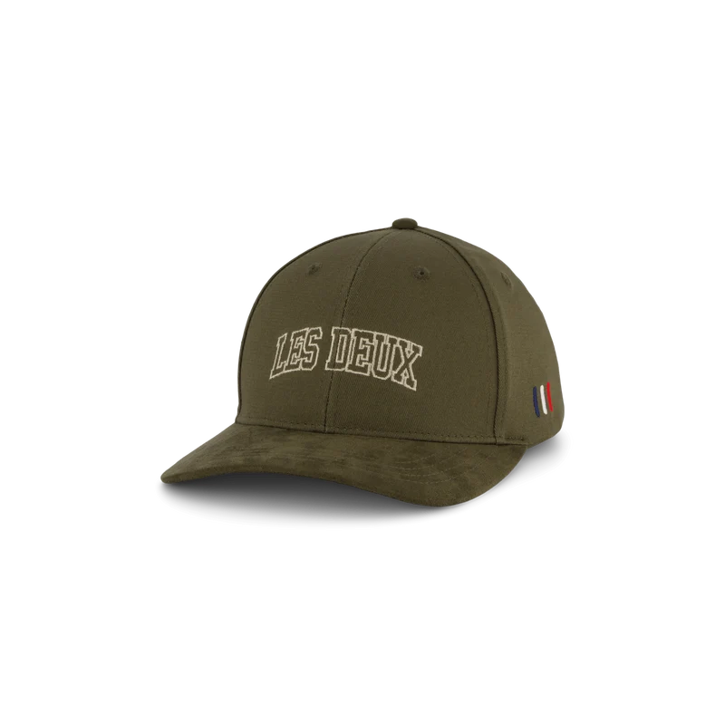 Les Deux Blake Suede Baseball Cap Night