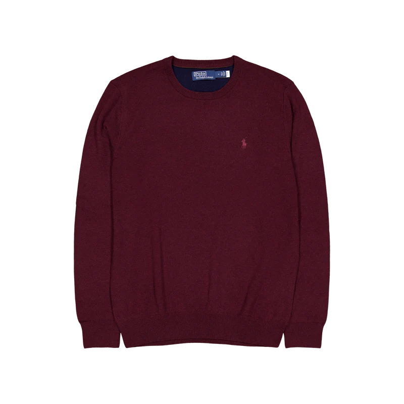 Polo Ralph Lauren Merino Knit Cn 006 Aged Wine