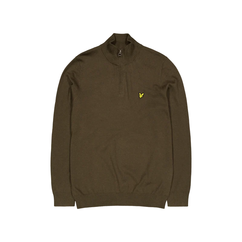 Cotton Merino Quarter Zip Jump W485