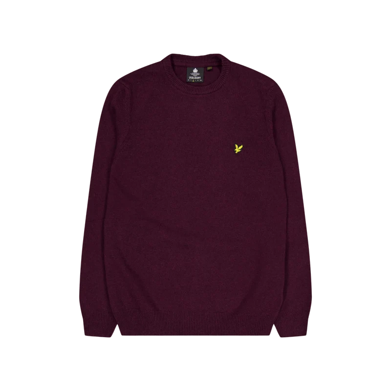 Lyle & Scott Crew Neck Lambswool Blend Jump Z638 Marl