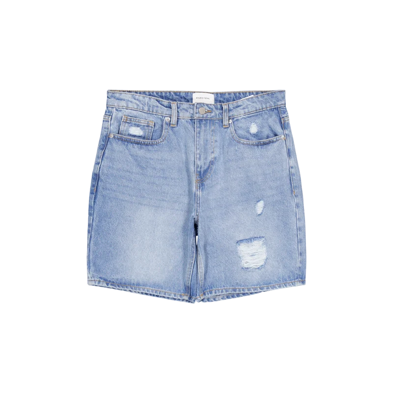 Studio Total Studio Total Icon Ripped Denim Shorts